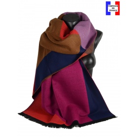 Châle Adélie rouge made in France