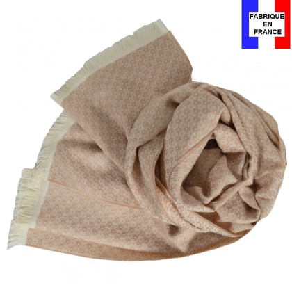 Echarpe homme coton laine BABA beige