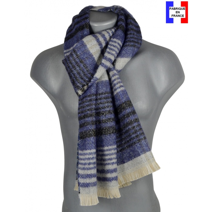 Echarpe homme Paola bleue