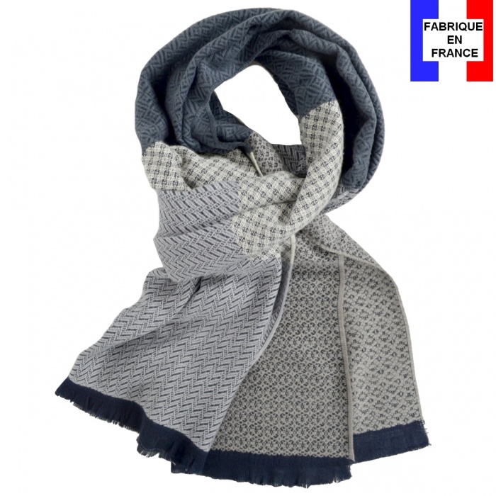 Cheche coton bio Dobby gris