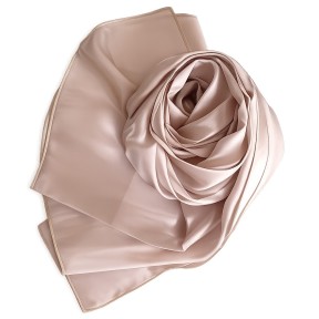 Echarpe en soie chair