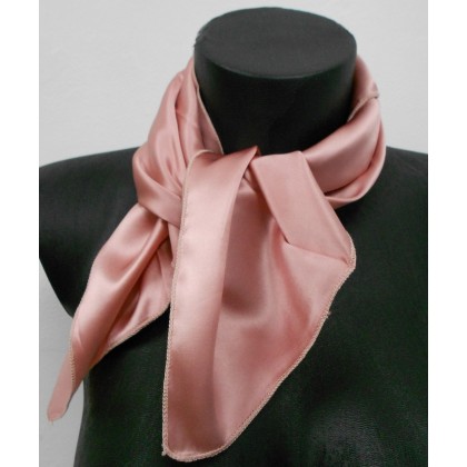 Carré en soie rose - Qualité Sup.