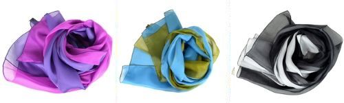 Foulard bicolore